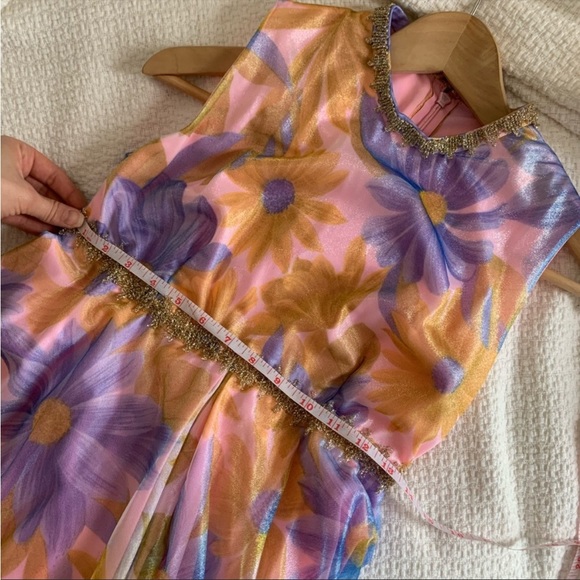 1960s, vintage palazzo jumpsuit. Hippie chic - Picture 6 of 6